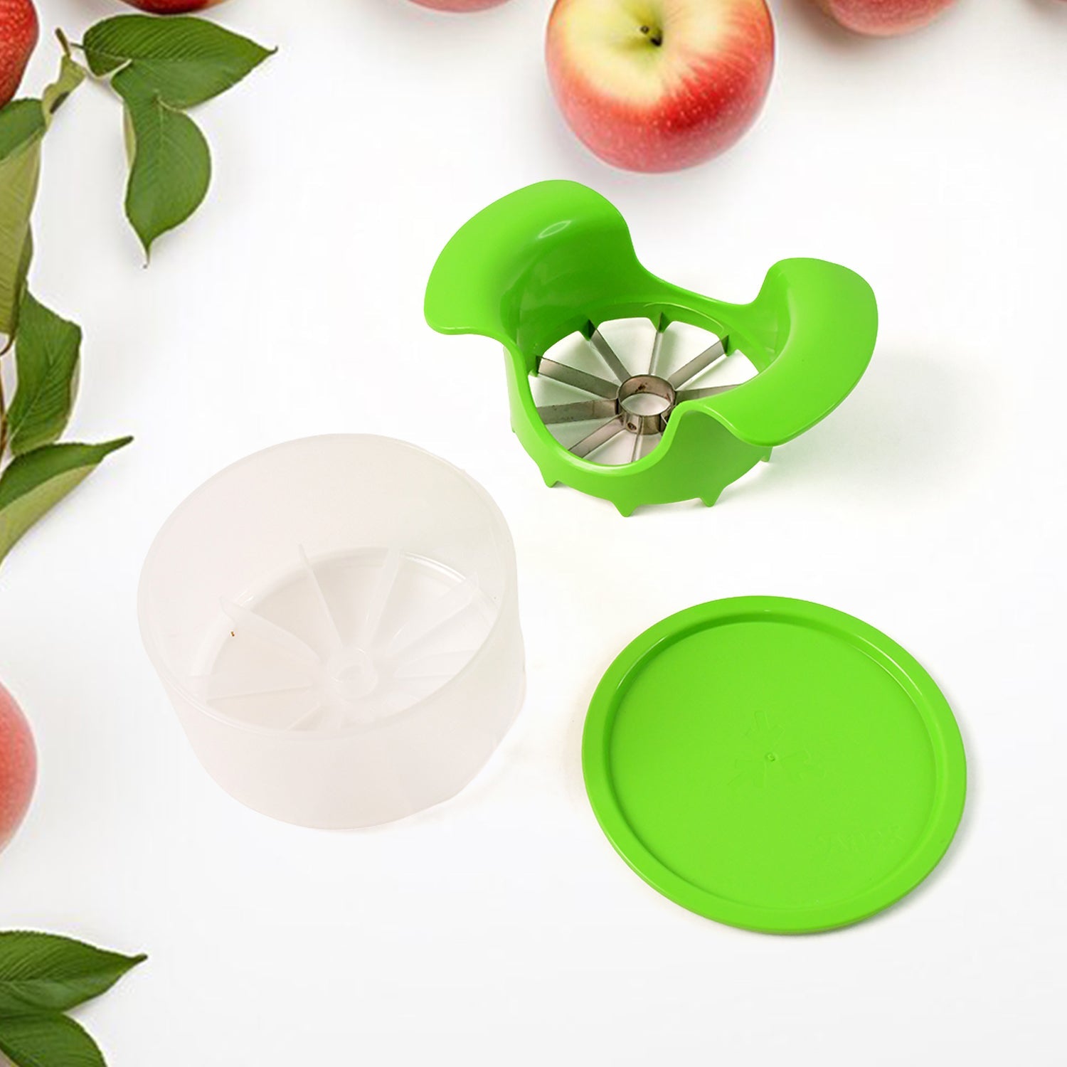 Apex Apple Cutter with Container – Unbreakable ABS Body & Stainless Steel Blades Apex Apple Cutter with Container – Unbreakable ABS Body & Stainless Steel Blades